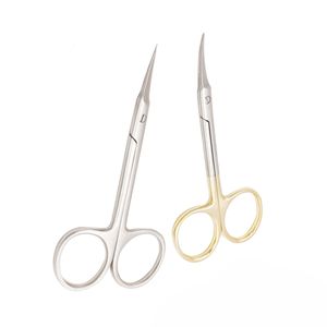 Ensemble de ciseaux à cuticules pour ongles professionnels en acier inoxydable incurvé Action lisse Poignée ergonomique résistante à la rouille pour les soins de beauté en salon - Product Image 3