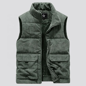 Gilet d'extérieur décontracté pour homme, sans manches, respirant, chaud, rembourré en polyester - Product Image 4