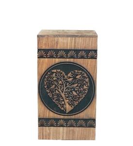 Crémation en bois de rose faite à la main pour cendres adultes Urnes funéraires en bois arbre de vie fabriquées à la main pour cendres humaines Homme et femme adultes - Product Image 1