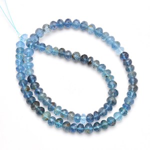 Cuentas sueltas facetadas de aguamarina Offiki de 6mm-7mm, cuentas sueltas de piedras preciosas naturales de aguamarina multicolor para la fabricación de joyería. - Product Image 2