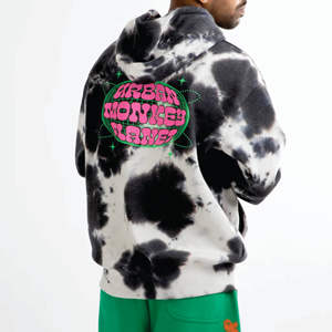 Vente en gros personnalisé 100% coton sur la taille des survêtements pour hommes poids Logo personnalisé surdimensionné pull vierge poids lourd sweats à capuche pour hommes - Product Image 6