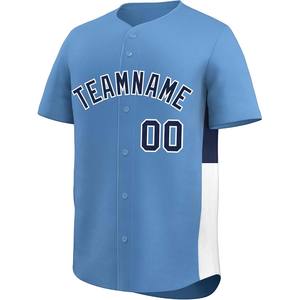 Personalizada Fan Jersey estilo de béisbol abotonado al por mayor equipo bordado letras nombre Número Softball camisa de malla de secado rápido EE. UU. - Product Image 1