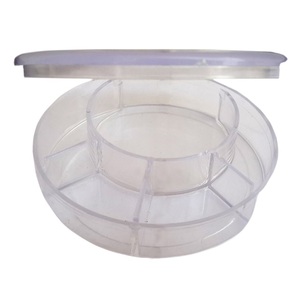 Contenedor de plástico Caja redonda de 5 compartimentos Tamaño: 3 "X3/4" herramienta de joyería para hacer una herramienta profesional de alta calidad - Product Image 1