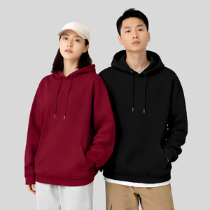 เสื้อฮู้ดดี้ผ้าฝ้าย 100% แบบ unisex สั่งทำโลโก้ OEM หนัก 350 GSM บุขนด้านใน เหมาะสำหรับฤดูหนาว เนื้อผ้านุ่ม ระบายอากาศได้ดี สวมใส่สบาย - Product Image 3