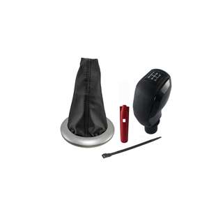 Citroen Berlingo Sport <b>Knob</b> <b>Black</b> Stitching Gear Shift Boot with Window Cover <b>Black</b> Color - Product Image 1