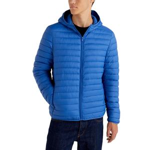 Nouveau logo personnalisé vêtements de travail uniforme polyester blanc plaine rembourré matelassé hiver unisexe imperméable hiver doudoune hommes BD - Product Image 1