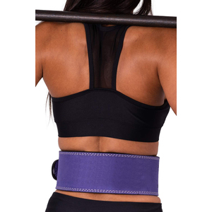 Ceinture de musculation en cuir pour l'entraînement de force, intérieur confortable en daim, boucle de verrouillage réglable, personnalisation OEM, vente en gros, usine de ceintures - Product Image 2