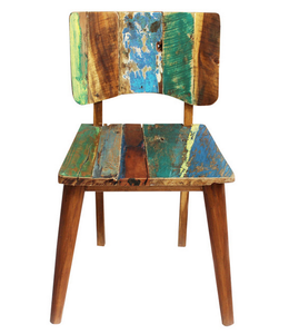 Dining <b>Chair</b> Made of Reclaimed Teak Wood Frame with Colorful Paint for Indoor and Outdoor - Product Image 5