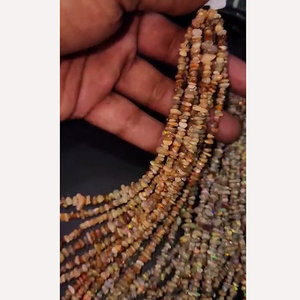 35 brins d'opale éthiopienne 3mm - 5mm perles rugueuses 1495 Cts 16 pouces Iroc ventes pierres précieuses de haute qualité non coupées US $210 pour tous - Product Image 4