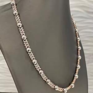 Collier de diamants Hip Hop Moissanite personnalisé de haute qualité avec chaîne cubaine pour cadeaux pour hommes - Product Image 2