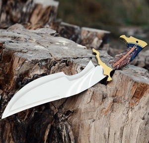 Cuchillo Bowie táctico de acero D2 hecho a mano con Funda de cuero OEM Industrial supervivencia caza uso grado DIY fabricante de cuchillos - Product Image 4