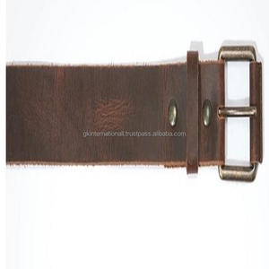 Cuir texturé marron Vintage fait à la main pour hommes, ceinture décontractée en cuir de haute qualité de styliste, ceinture personnalisée disponible - Product Image 5