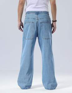 Jeans Baggy Décontracté à Jambes Larges Y2k pour Homme, Pantalon en Denim Vintage, Streetwear, Poches Fonctionnelles, Design à Jambes Larges - Product Image 2