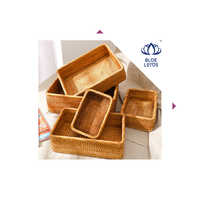Cesta de Ratán Ecológica de Alta Calidad para Cestas de Regalo, Almacenamiento, Decoración, Contenedor Ahorrador de Espacio, Exportador Mayorista