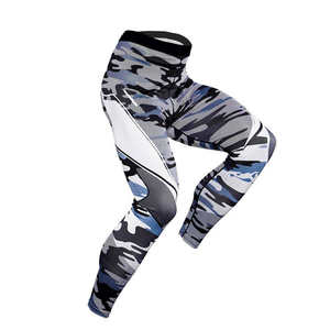 Nouveau Style Hommes Compression Ensemble Pas Cher Prix respirant Séchage Rapide confortable Gym Porter des vêtements de sport d'entraînement Yoga Ensemble à bas taux - Product Image 4