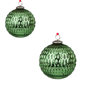 Bola de decoración navideña de Metal verde lujosa a precio de fábrica directo, árbol de Navidad decorativo colgante de alta calidad para el hogar, regalo de vacaciones - Product Image 2
