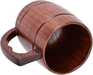 Natural Wood Modern <b>Handmade</b> Eco-Friendly Lightweight <b>Mug</b> with Customizable Design & Logo for Kitchen Office Party Use - Product Image 6