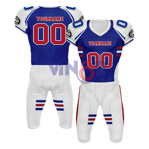 Uniformes de fútbol americano de poliéster 100% personalizados para equipos juveniles conjunto de compresión deportes atléticos cortos ropa en blanco impresa - Product Image 5