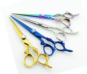 Tijeras de peluquero para zurdos de acero inoxidable de alta calidad 2025, herramienta de belleza de hoja recta súper afilada para cortar el cabello - Product Image 4