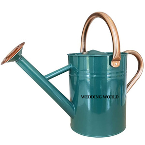 Arrosoir en métal galvanisé de forme ronde, articles pour la maison et le jardin, arrosoir classique, élégant, design, nouveau modèle. - Product Image 6