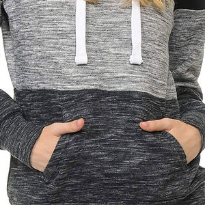 Sweat à capuche décontracté respirant en molleton 100% coton pour femmes - Product Image 5
