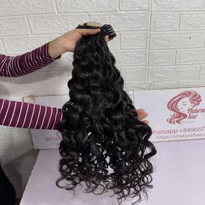 Bande de cheveux bouclés birmans bruts Ins ruban bouclé dans les extensions prix de gros - Product Image 4