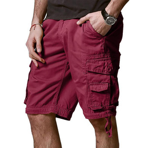 Pantalones Cortos Cargo para Hombre, Shorts Transpirables de Secado Rápido, Color Sólido, Moda Informal, Verano, Uso Diario - Product Image 4