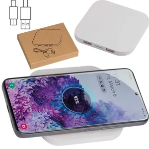 GERLINDE Caricabatterie Wireless Personalizzato USB, Gadget Promozionale su Misura - Product Image 1