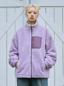 Unisex Heavy Sherpa Lined Windproof Fleece Jacket with Zipper Warm Winter Outdoor Rugged Insulated Protective Long Lasting <b>Coat</b> - Product Image 4