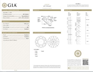 B2B d'vins เพชรพลอย Gia ได้รับการรับรอง1.30 CT เพชรสีขาวหลวมธรรมชาติกลม H ไหล FL ความบริสุทธิ์การตัดอดีตขัดเงา - Product Image 2