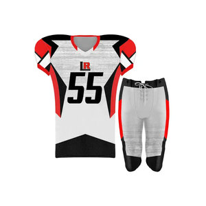 Uniforme de Fútbol Americano Personalizado al por Mayor, de Calidad Única, para Hombre Adulto, 100% Poliéster, Transpirable, de Secado Rápido, Talla Grande - Product Image 1