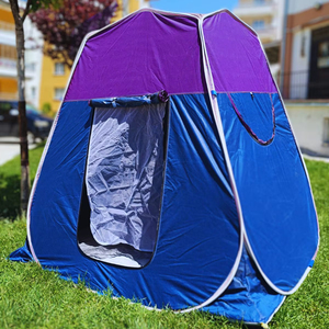 Pago seguro Tienda de campaña portátil para 12 personas Rectangular impermeable de un dormitorio para actividades familiares al aire libre Fácil configuración - Product Image 1