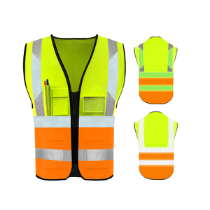 Gilet de sécurité anti-coupure léger respirant haute visibilité ANSI classe 1 LED Flash étanche pour la construction nouvelle usine - Product Image 4