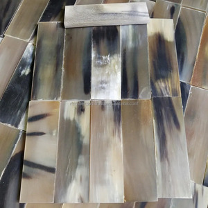 RF Crafts Buffalo Horn Plate Rectangulaire Optique Cadre Échelle Plaques Artisanat Naturel Animal Style Nom Blanc Décorations à Vendre - Product Image 2