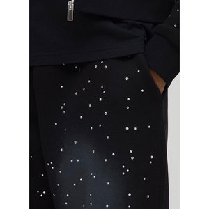 Pantalones de chándal holgados de lana de algodón de gran tamaño para hombre de invierno para ropa informal - Product Image 3