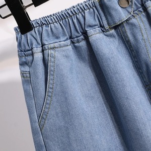 Pantalones cortos lavados informales de primera calidad para mujer, pantalones cortos de mezclilla de gran tamaño con estilo, pantalones vaqueros de verano personalizados 2025 para mujer - Product Image 3
