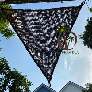 Parasol de fibra de coco de Color Natural de alta calidad, alfombrilla de vela, protector solar de vela de sombra de fibra de coco para picnics - Product Image 6