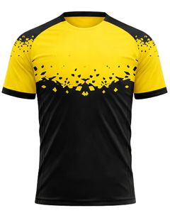 Uniforme de Fútbol Personalizado Amarillo y Negro con Pantalones Cortos, Uniforme de Fútbol Transpirable de Poliéster para Entrenamiento, Partido, Equipo, Nivel Profesional - Product Image 2