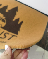 Vente en gros de tapis d'entrée en caoutchouc Tapis de sol en relief en coco Tapis de porte personnalisé