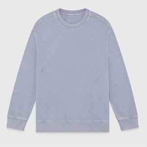 Sweat-shirt ras du cou doux et durable de qualité supérieure teint avec imprimé brodé pour un usage quotidien et une superposition hivernale - Product Image 1