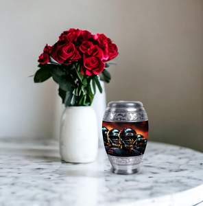 Urnes de football en métal pour cendres humaines Homme adulte pour cendres Urnes funéraires masculines pour cendres humaines adultes Mini urne de taille personnalisée - Product Image 4