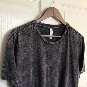 ขายส่งเสื้อยืดล้างกรดที่กําหนดเองรอบคอวางไหล่ขนาดใหญ่หนาผ้าฝ้ายหินล้างเสื้อยืดเปล่า - Product Image 6