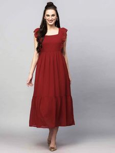 Hot Selling Georgette <b>Gown</b> Woman Fashion Manufacturer And Supplier From Surat At Wholesale Rate - Product Image 5