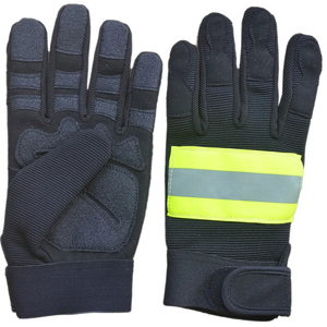 Guantes DE TRABAJO resistentes al calor para protección de manos, guantes de bombero de cuero recién llegados, guantes de bombero de la mejor fabricación - Product Image 5