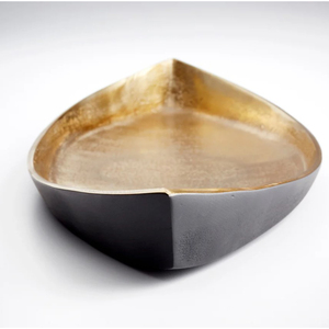 Bandeja para servir comida de restaurante y Hotel, forma de barco con bandeja decorativa de Color dorado y negro para proveedores mayoristas - Product Image 3