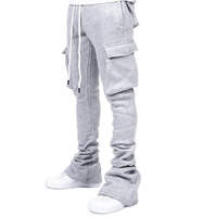 Pantalones Deportivos Cargo Personalizados para Hombre, Estilo Holgado, Pierna Recta y Ancha, Fabricante OEM
