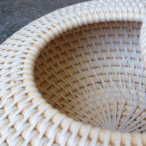 Boîte ronde en rotin naturel avec couvercle, boîte de rangement artisanale, écologique, décoration naturelle pour la maison et la maison, vente en gros du Vietnam - Product Image 6