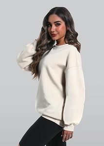 Paquete de sudaderas de gran tamaño para mujer, sudaderas con capucha, Tops de manga larga, ropa de otoño e invierno, cuello redondo, trajes acogedores, jersey de moda - Product Image 3