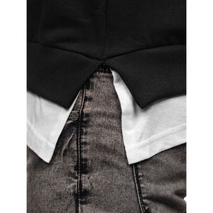 Sweat-shirt de marque pour hommes vente en gros de vrac sweat à capuche en coton molletonné à col ras du cou fabricant de logo personnalisé pour hommes - Product Image 4