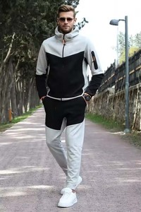 Chándal de gimnasio de color personalizado OEM al por mayor, trajes de Jogger de algodón 100% para hombre, técnicas con cuentas, ropa de calle de invierno fabricada en Pakistán - Product Image 3
